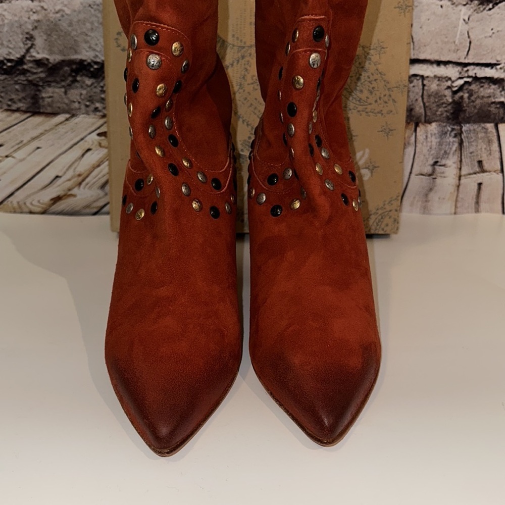 Free People Studded Dakota Heel Boots - Picture 5 of 13